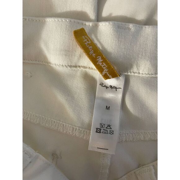 philippe matignon womens jeans Sz M Skinny White - Picture 6 of 7